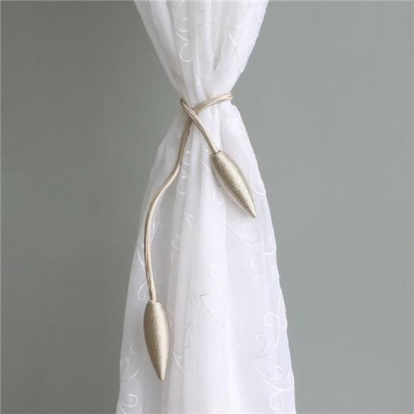 2 Pieces Curtain Tiebacks Clips Creative Window Drape Twist Tie Backs European - Picture 4 of 7